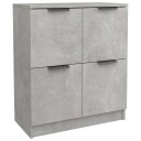 vidaXL Skjenker 2 stk betonggrå 60x30x70 cm konstruert tre