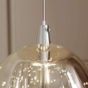 Lucande LED-pendellampe Hayley, 1 lyskilde, krom