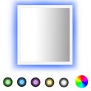 vidaXL Baderomsspeil LED hvit 40x8,5x37 cm akryl