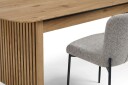 Richeto spisegruppe eik 210 cm med 6 Elsie spisestoler - Eik/lysegrå