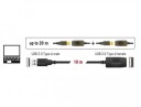 Delock 10m USB 2.0 Forlengelseskabel med Gullplater
