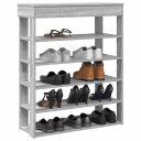  Skohylle grå sonoma 80x30x98 cm konstruert tre 8721158649683
