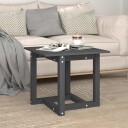 vidaXL Salongbord grå 50x50x45 cm heltre furu