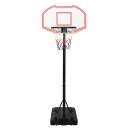 Basketballstativ hvit 237 307 cm polyeten