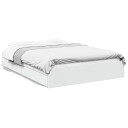  Sengeramme høyglans hvit 150x200 cm konstruert tre 8721102623035