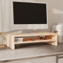 vidaXL Monitorstativ 50x24x13 cm heltre furu