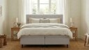 Hilton Plus Komplett sengepakke med oppbevaring 160x200 cm - Grå
