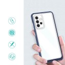 Hurtel Klar 3-i-1-etui for Samsung Galaxy A13 5G Frame Gel Cover Blue