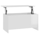 vidaXL Salongbord høyglans hvit 102x55,5x52,5 cm konstruert tre