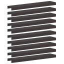 vidaXL Kantprofil til hage 10 stk. 100 x 20 x 5 cm Stål Svart