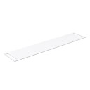 Korsbakken Benkeplate HPL med Håndkleholder Hvit Matt / 2 Sider 220cm