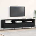  TV benk svart eik 150x30x44,5 cm konstruert tre