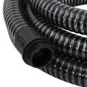 vidaXL Sugeslange med messingkontakter 5 m 25 mm svart