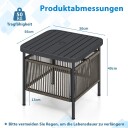 Utendørs sidebord i rotting – værbestandig paraplyhull