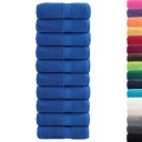  Premium vaskehåndklær SOLUND 10 stk blå 30x30 cm 600 g/m²