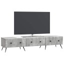  TV skap med skuff Betonggrå 147 x 34,5 x 30 cm Konstruert tre