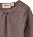 Wheat Body I/e - Rib - Lotta - Plum Trøffel - Wheat - 62 - Langermet Body Brun Lilla