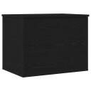  Oppbevaringsboks med lokk svart eik 60x42x46 cm konstruert tre