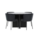 Spisegruppe Venture Home Strada Ø120 cm med 4st Edina Spisestoler