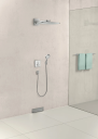 Hansgrohe FixFit Slangeuttak Square M/tilbakeslagsventil, Hvit Matt