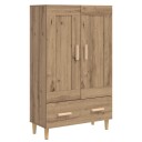 vidaXL Høyskap Artisan eik 70 x 31 x 115 cm Konstruert tre