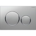 Geberit Sigma 20 Round Betjeningsplate, Matt Krom/krom
