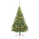  Kunstig Forhåndsopplyst Juletre med 300 LED grønn 210 cm PVC