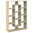 Bokhylle sonoma eik 102x29x143 cm konstruert tre