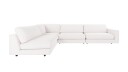 Rowico Home Duncan hjørnesofa åpen V Hvit Bobby 1 345 x 216 x 78 cm Hvit