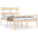 vidaXL Seniorseng med hodegavl small double heltre 8720845404918