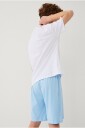 Ellos Collection   Pysjsett med t skjorte og en shorts   Hvit