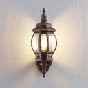 Lindby Utendørs vegglampe Nadesha, børstet gull