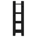 vidaXL Bokhylle/romdeler svart 41x35x125 cm heltre furu