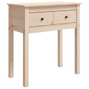 vidaXL Konsollbord 70x35x75 cm heltre furu