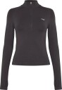 ICANIWILL Shape 1/2 Zip Long Sleeve W   BLACK   XS