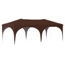 vidaXL Pop up Festtelt 575 x 288 x 245 cm Brun Oxford Stoff