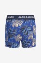 Jack & Jones Junior   Boksershorts Jachendo Leaves Trunks Jnr 3 pack   Grå