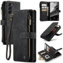 Samsung Galaxy S23 5G Caseme 2-i-1 Multifunksjonell Lommebok-deksel Svart