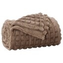 vidaXL Kastteppe Kamel 150 x 130 cm Fleece