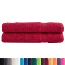 vidaXL Premium håndklær SOLUND 2 stk rød 80x200 cm 600 g/m2