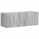  TV Veggskap 2 pcs Grå Sonoma 60 x 31 x 29.5 cm Konstruert tre