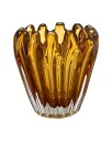 Julien lyslykt i ravfarget glass
