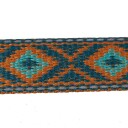 Nonstop Dogwear Trail Quest Rachel Pohl 15mm Teal/Oak Hundebånd