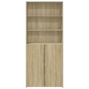  Highboard sonoma eik 80x42,5x185 cm konstruert tre 8721102654695