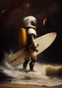 My Space Surfing Day Plakat / 70x100