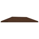  Hagepaviljong kanopydeksel 6 x 3 m Brun Polyester 190