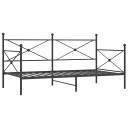  Dagseng uten madrass svart 100x200 cm stål 8721158660442