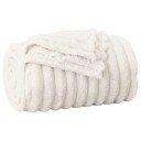 vidaXL Kastteppe Krem 150 x 130 cm Fleece
