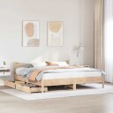  Sengeramme med skuffer 180x200 cm heltre furu