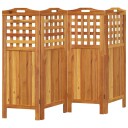 vidaXL Romdeler 4 paneler 162x2x115 cm heltre akasie